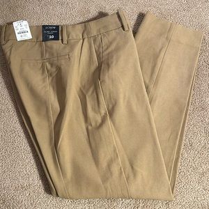 JCrew factory camel Ruby Crop pant size 10 NWT
